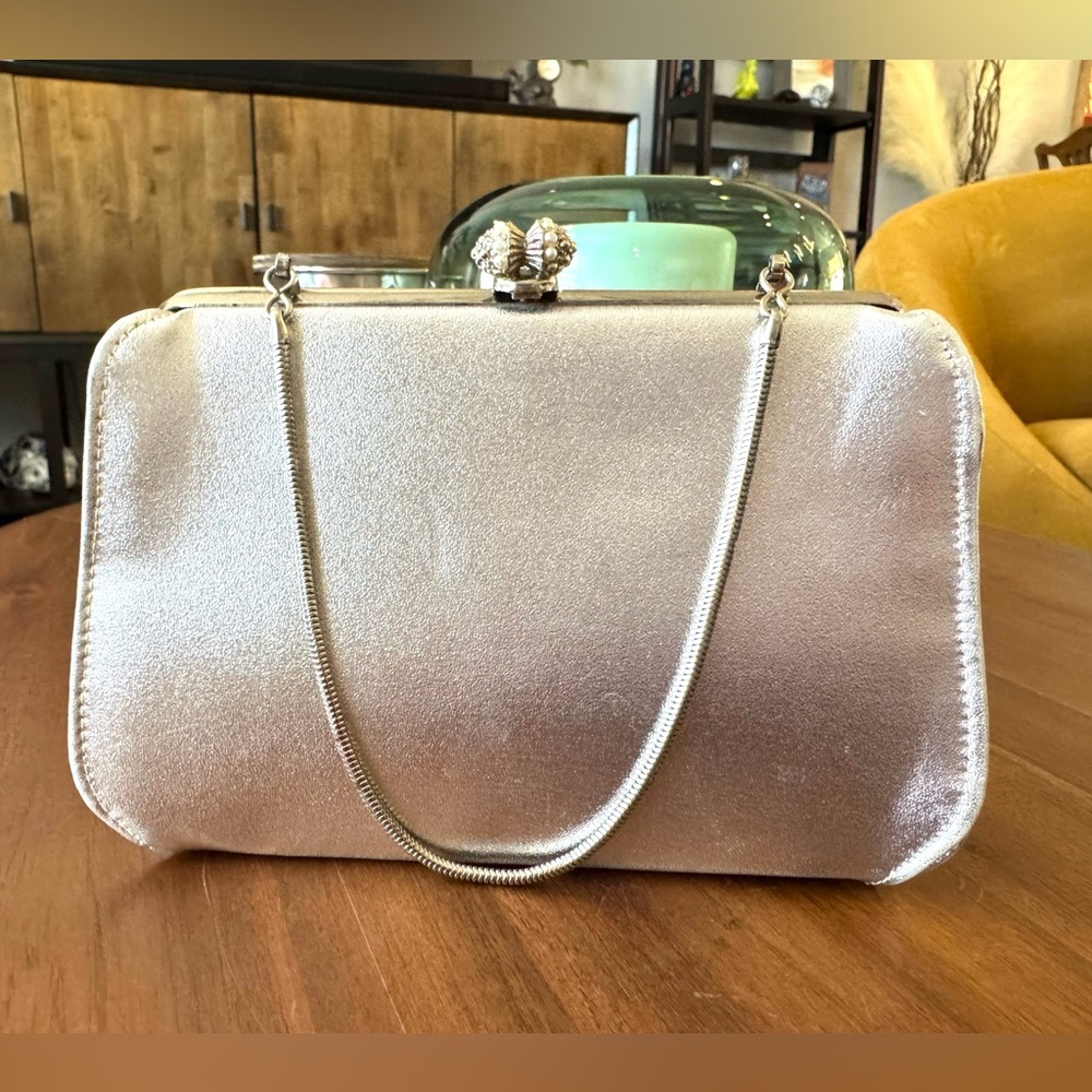 Vintage Silver Clutch Bag - Picture 3 of 9